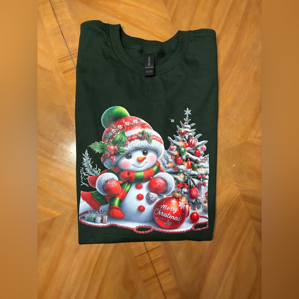 AFTER HOLIDAY NEW Festive Snowman Christmas T-Shirt